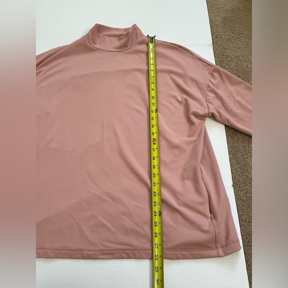 Sweaty Betty Mock Neck Sweatshirt XXL Pink Soft See Description* - Picture 8 of 11